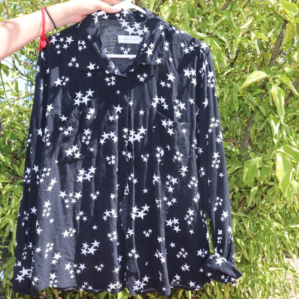 Sincerely Jules Button Down Stars